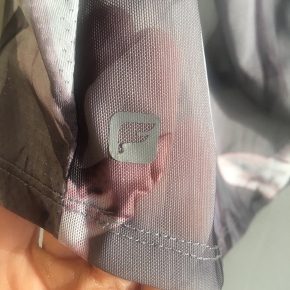 Fabletics Floral Bess Tank Top Mesh Workout Lightweight Gray Cutout Back Small - Picture 11 of 13